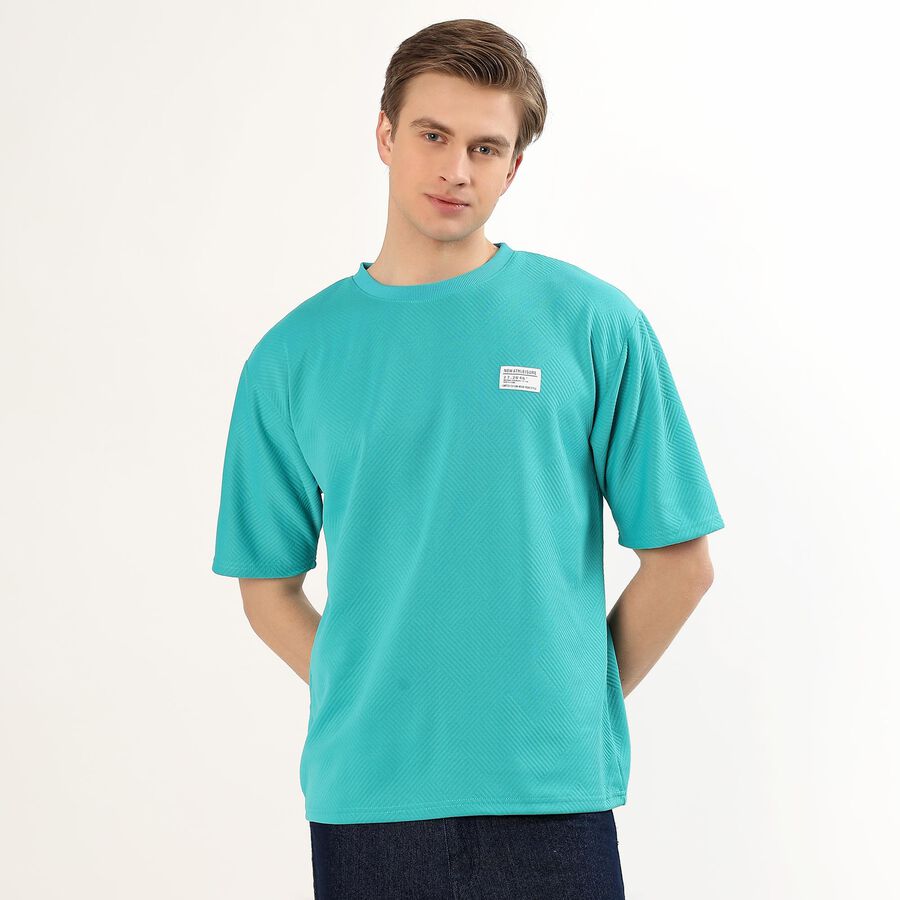 Men's Drifit T-Shirt, Teal Blue, large