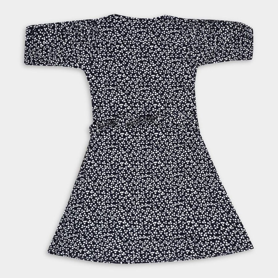Girls' Dress, Mid Blue, large image number null