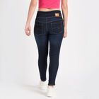 Basic Wash High Rise Jeans, Dark Blue, small image number null