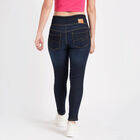 Basic Wash High Rise Jeans, Dark Blue, small image number null