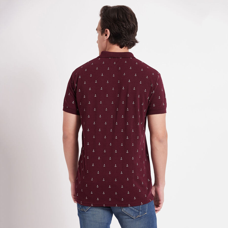 All Over Print Polo Shirt, वाइन, large image number null