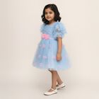 Girls' Frock, Light Blue, small image number null