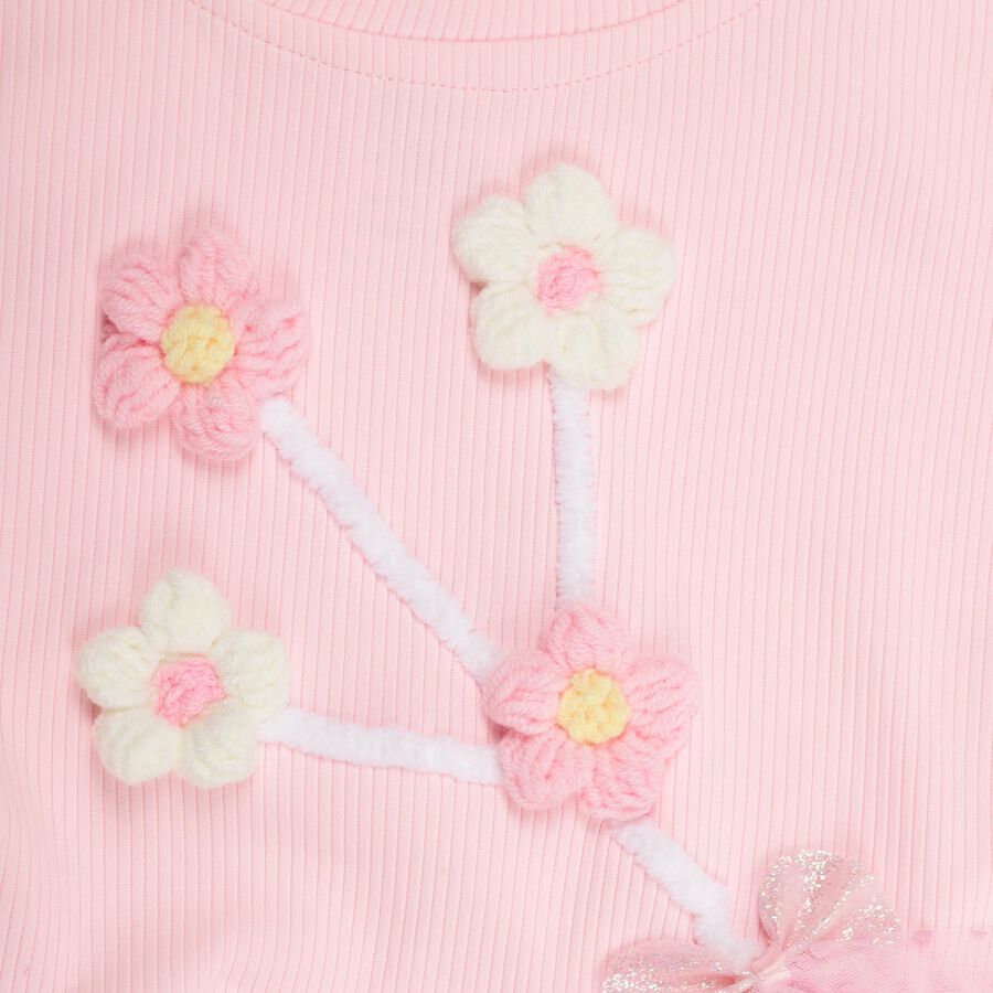 Girls' T-Shirt , गुलाबी, large image number null