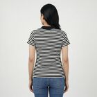 Women Navy Blue Cotton Blend Polo Neck Preppy Polo T-Shirt, Navy Blue, small