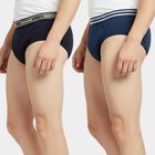 Boys' Teal Blue Regular Fit Cotton Printed Briefs, Teal Blue, small