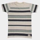 Boys' Light Green Crew Neck Graphic Printed T-Shirt, हल्का हरा, small