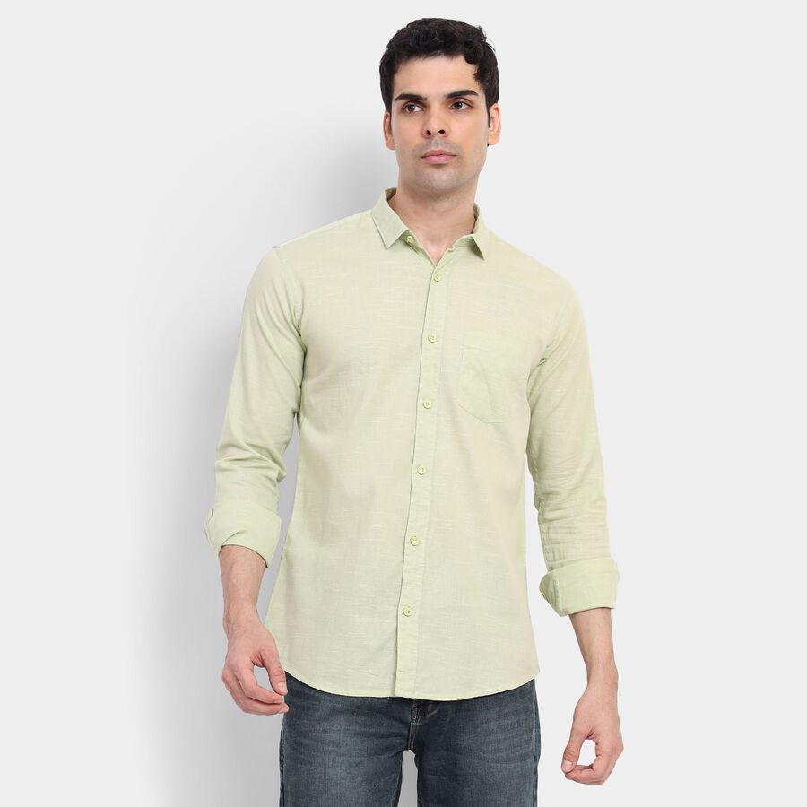 Men's Cotton Casual Shirt , Light Green, large image number null