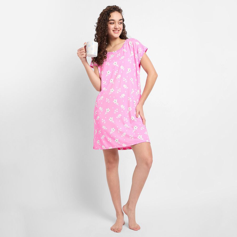 Ladies' Nighty, Light Pink, large image number null