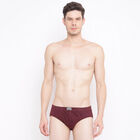 Solid V-Cut Brief, Wine, small image number null