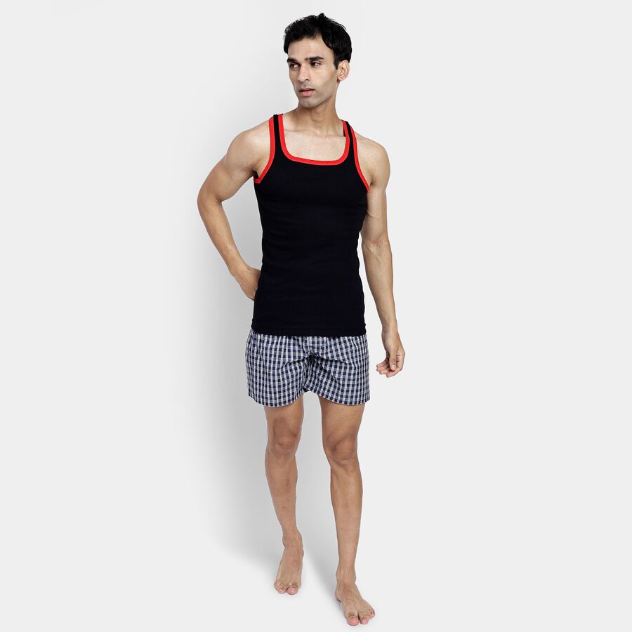 Men's 100% Cotton Gym T-Shirt, Black, large image number null