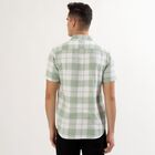 Men's Light Sage Green Cotton Half Sleeve Classic Casual Shirt, Light Green, small image number null