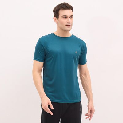 Men's Teal Crew Neck Drifit T-Shirt