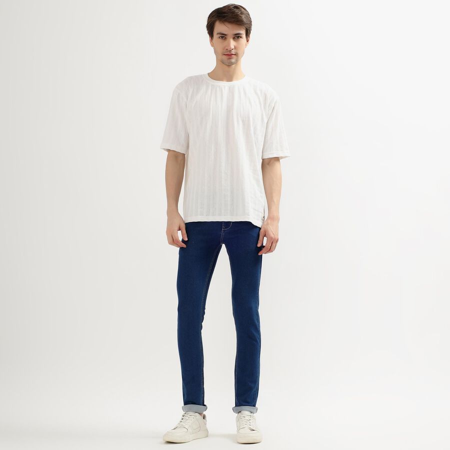 Men's Skinny Jeans, Mid Blue, large image number null