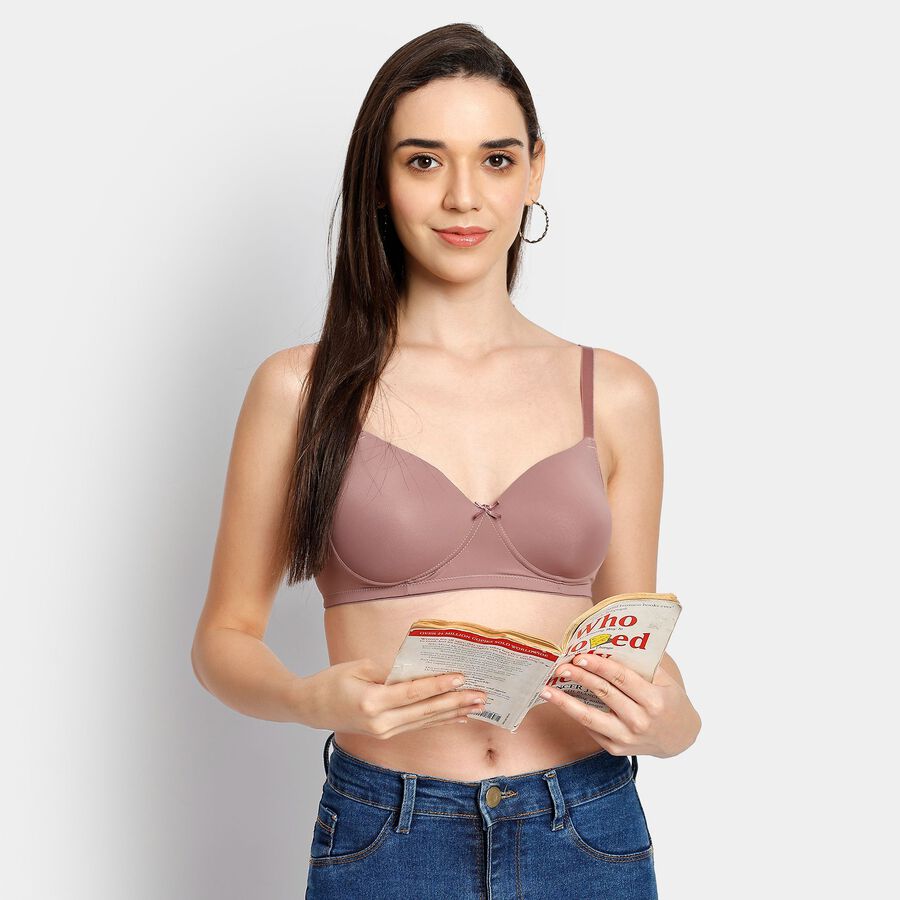 Ladies' Bra, भूरा, large image number null