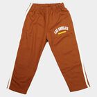 Boys Brown Straight Fit Graphic Printed Pyjama, Brown, small