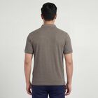 Men's Olive Polo Collar Casual T-Shirt, Olive, small