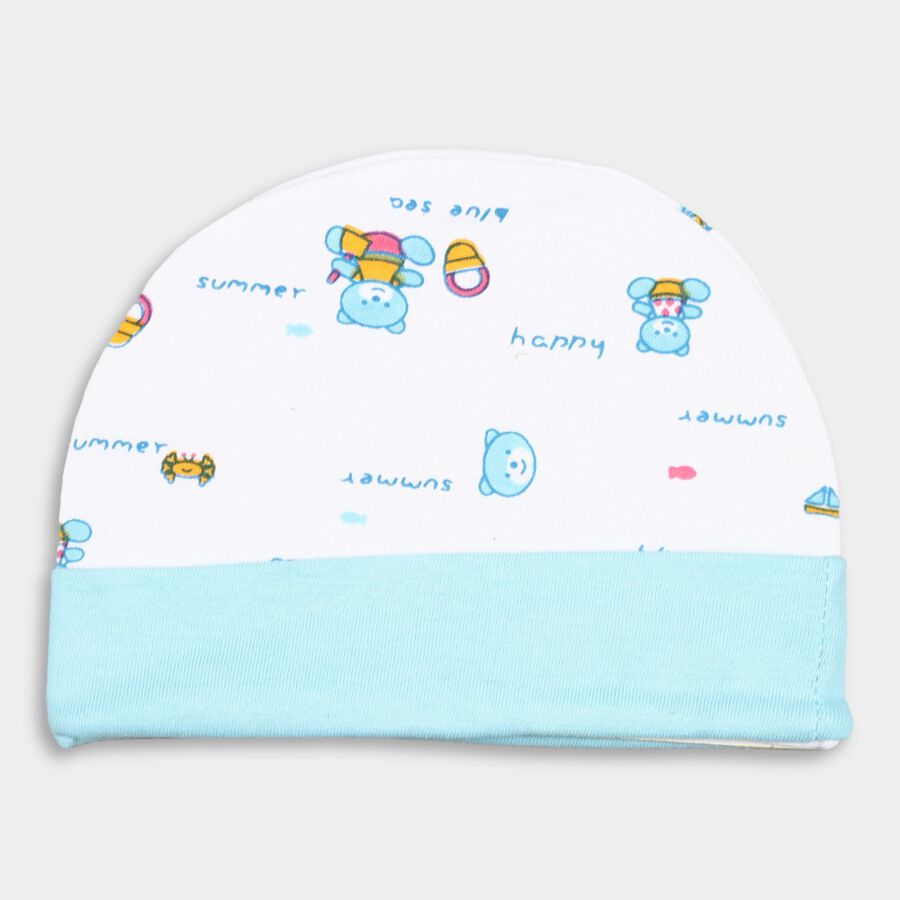 Infants' Cotton Gift Set (Cap, Mittens, Booties), White, large
