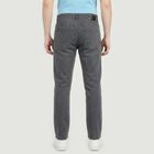 Men's Grey Stretch Fit Casual Jeans, हल्का ग्रे, small