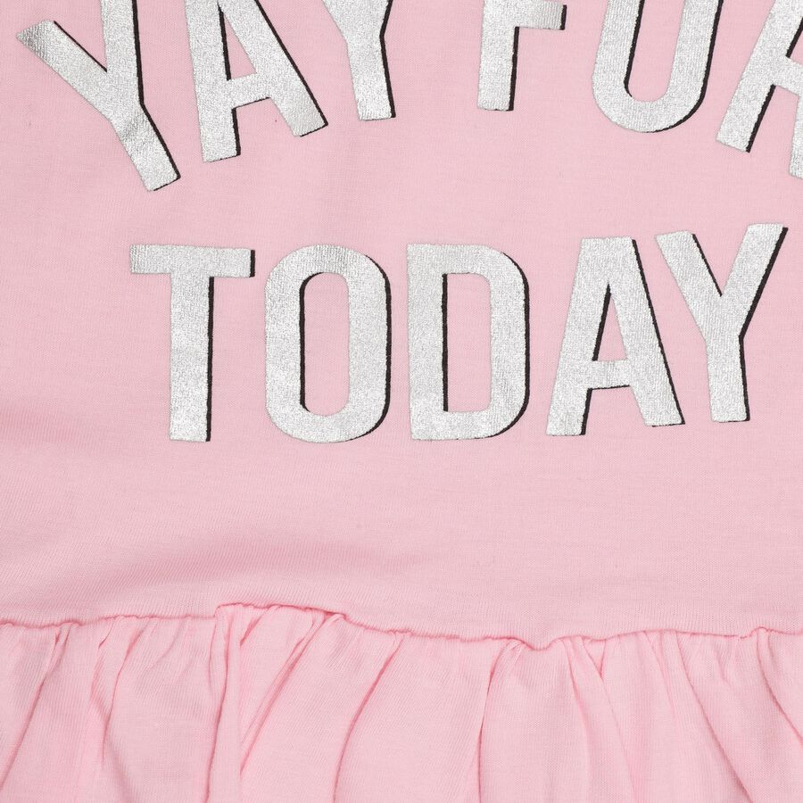 Girls' 100% Cotton Capri Set, Light Pink, large image number null