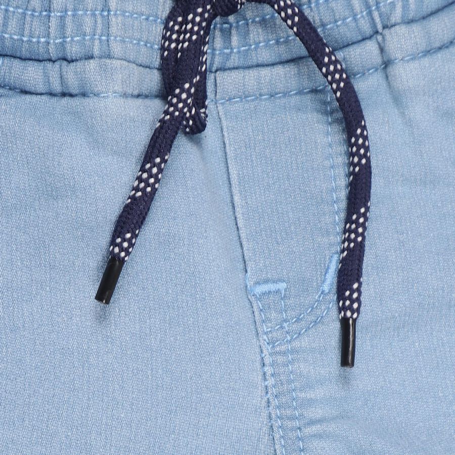 Kids Light Blue Slim Fit Jogger Jeans, Light Blue, large image number null