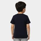Boys' Half Sleeves T-Shirt, Navy Blue, small