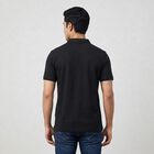 Men's Navy Blue Cotton Polo Neck Solid Polo T-Shirt, Navy Blue, small