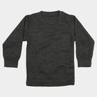 Boys' Charcoal Long Sleeve Thermal, Charcoal, small