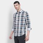 Men's 100% Cotton Casual Shirt , Teal Blue, small image number null