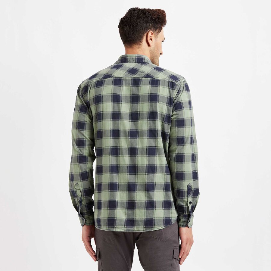 Checks Casual Shirt, Olive, large image number null