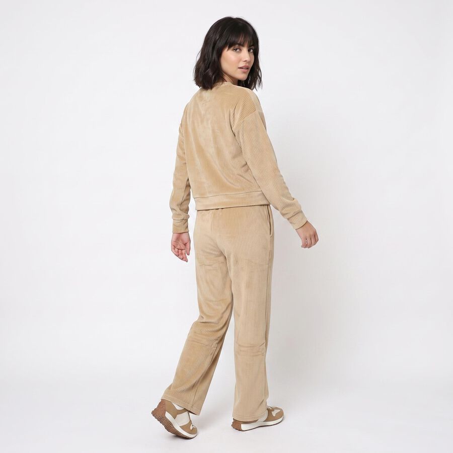 Women Beige Sweat Suit Track suit, Beige, large