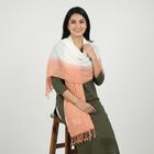 Women's Peach Regular Printed Dupatta, Peach, small