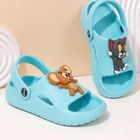 Boys Blue Slip-On Slide Sandals, Blue, small