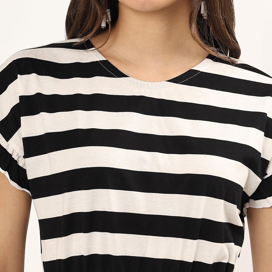 Ladies' A Line Dress , Black, large image number null