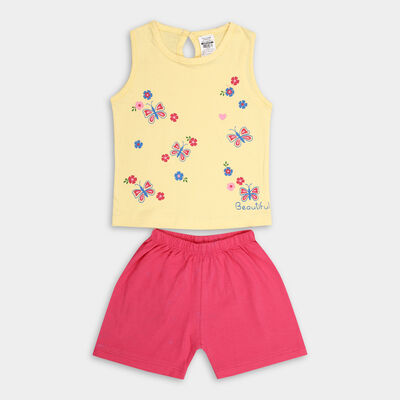 Infant Girl's Cotton Short Set