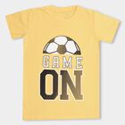 Boys' Half Sleeves T-Shirt , Yellow, small image number null