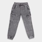 Boys' Trousers , गहरा ग्रे, small image number null