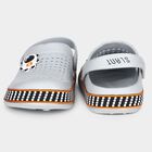 Boys' Grey Slingback Clog Sandals, ग्रे, small