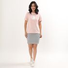 Women's Light Pink Cotton Round Neck T-Shirt, Light Pink, small image number null