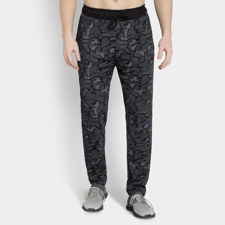 Printed Track Pants, Dark Grey, large image number null