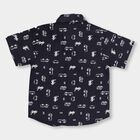 Infants' 100% Cotton Shirt , Navy Blue, small image number null