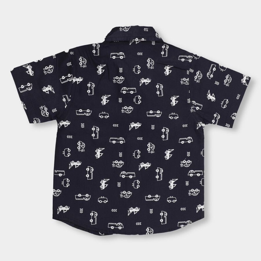 Infants' 100% Cotton Shirt , Navy Blue, large image number null