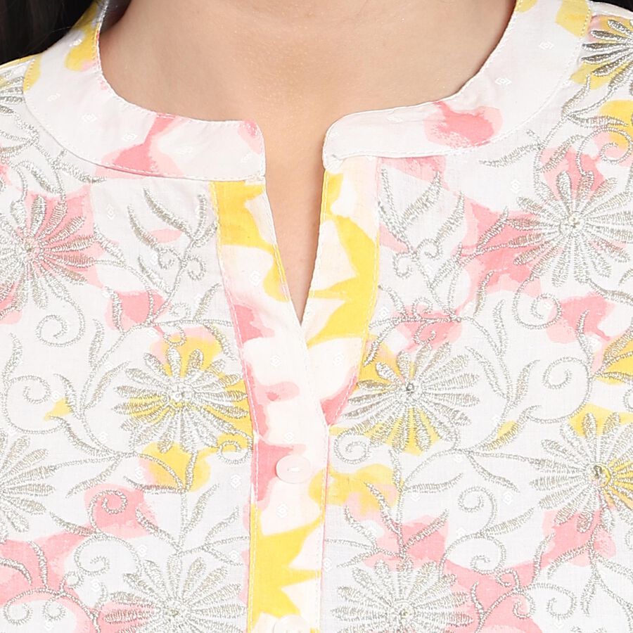 Ladies' 100% Cotton Kurta , Pink, large image number null