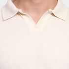 Men's Collared Half Sleeves T-Shirt , एक्रू मिश्रित, small image number null