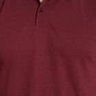 Solid Polo Shirt, Wine, small image number null