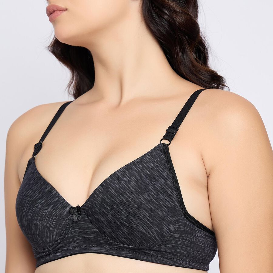 Ladies' Bra, चारकोल, large image number null