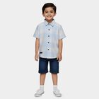 Boys Yellow Cotton Half Sleeve Classic Casual Shirt, Yellow, small