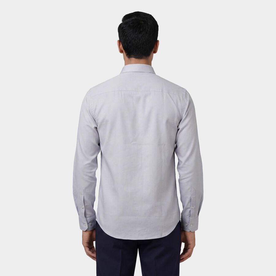 Men's Formal Shirt, हल्का ग्रे, large