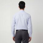 Men's Light Blue Spread Collar Classic Formal Shirt, Light Blue, small