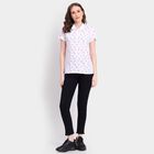 Ladies' Cotton Polo T-Shirt, Off White, small image number null