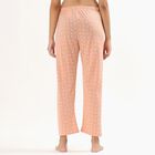 Women's Soft Peach Heart Printed Full-Length Pyjama&nbsp;, Peach, small